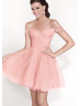 Off Shoulder Pink Lace Tulle Stunning Cocktail Dress